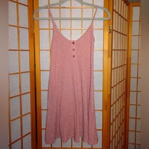 Stripped Pink Mini Dress